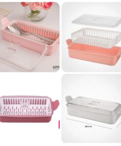 Plastic Lemon Cutlery Holder Set