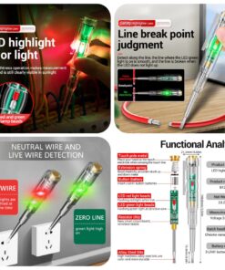 Intelligent Voltage Tester Pen Non-contact Induction Digital Power Detector Pencil Electric Screwdriver Probe Circuit Indicator