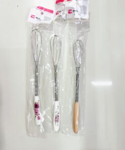 Ceramic and wooden handle pencil egg beaters