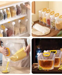 Sealed Storage Bag Rice Packaging Bags Kitchen Moisture-Proof Insect-Proof Bag Reusable Grain Storage Bag Food-Grade Bags  (Capacity 3 Litre)