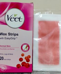 Veet Full Body Waxing Strips Kit for Normal Skin   (20 Wax Straps In One Pack )
