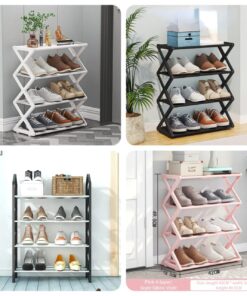 4 layer X-shape shoe rack SK