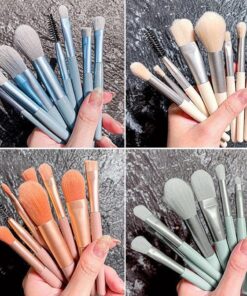 Travel Makeup Mini Brush Kit (8 Pcs) (Different Colours)