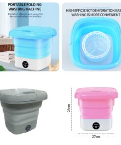Foldable electric mini washing machine with dryer SK