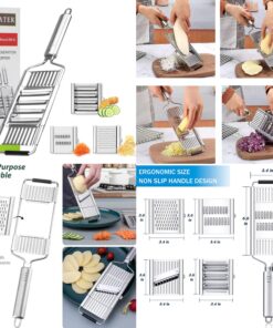 Multipurpose Vegetable Slicer,Adjustable Slicer Cutter Fruit Potato Peeler Carrot Grater Kitchen