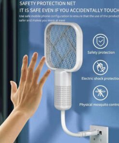 Mini USB Electric Mosquito gadget Swatter UV Light with sharp sparking Fly Bug Zapper Insect Racket easy to used winter Fly Swatters Trap For  Home. Office.Outdoor