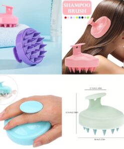 Silicone Shampoo Scalp Hair Massager Head Body Scalp Massage Brush Comb Hair Washing Comb Shower Brush