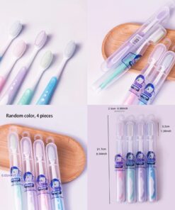 Dr - Warm  Soft Toothbrush Million nano Bristle Adult Tooth Brush Teeth Deep Cleaning Portable Travel Dental Care Brush