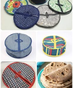 Multi Purpose Foam Roti Hot Pot Basket - Multi Designs Printed