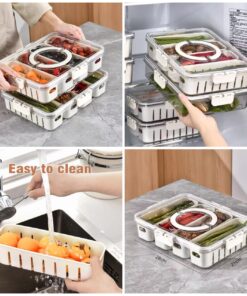 Acrylic 4 grid storage box SK