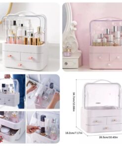 Acrylic double sided cosmetics organizer SK