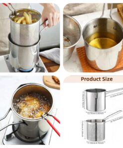 Stainless steel deep fryer pot