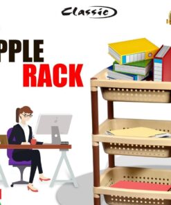 Multipurpose. Plastic 3 Layer Apple Rack  Fruit And Vegetable Rack For Kitchen And Storage, For Home