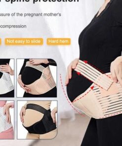 Adjustable Polyester Elastic Pregnant Pregnancy Belt 3 in 1 Support Brace Maternity Belly Wrap Pregnancy Abdominal Support