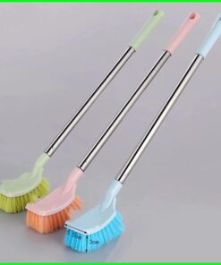 Steel Handle Bathroom Toilet Bowl Brush and Holder Handy Compact Toilet Bowl Cleaner Brush for Bathroom