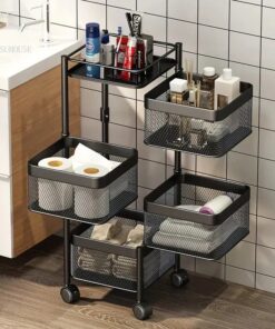 Kitchen Trolly Square 4 Layer