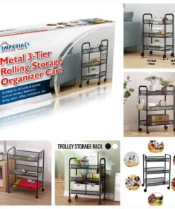 3 Layer Trolly Rack Bronze