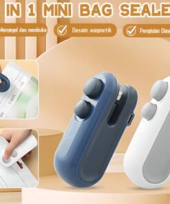 Bag Sealer Cutter Mini Sealing Machine Portable Magnetic Mini Bag Sealer with Cutter Usb Rechargeable Snacks Food Vacuum Heat
