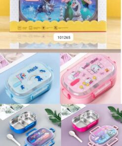 2postion character steel lunch box