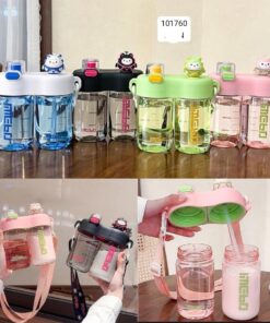 Water bottle plastic double postion