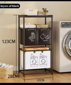 Folding dirty clothes storage rack iron material