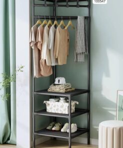 Iron material corner storage rack