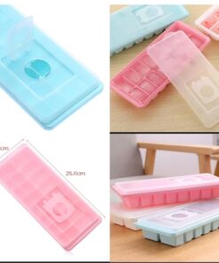 Silicone ice tray with lid