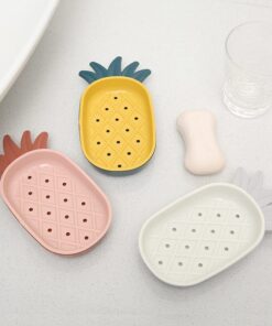 Pineapple-Shaped Soap Dish with Drainage - Multifunctional PP Storage Box