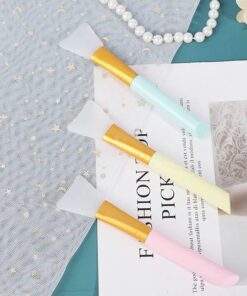 Silicone Face Mask Brush Set,Mask Beauty Tool Soft Silicone Facial Mud Mask Applicator Brush