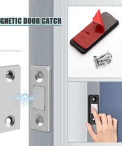 2 Pcs Set Strong Door Close Magnet, Door Catch Latch Door Magnet, Furniture Cupboard Close Screw Magnet