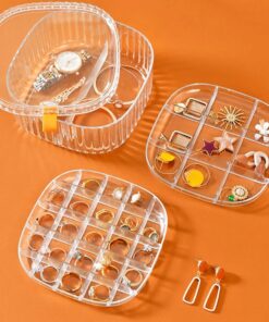 Acrylic Jewellery Box 3 Layer - Three-Layer Acrylic Jewellery Organiser