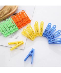 Multi Purpose 16 Pcs Laundry Hanging Clips | Plastic Mini Cloth Clips ..