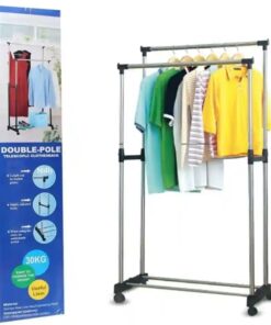 Double-Pole Clothes Hanger Stand 30KG
