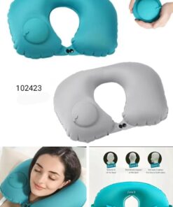 Inflatable neck air pillow