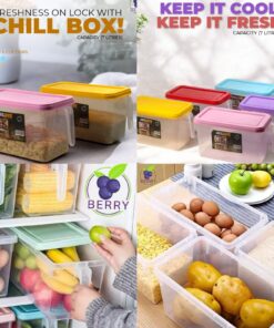 Fridge Storage Chill Box With lid And Handle