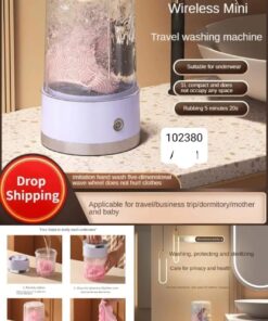 New wireless charging underwear and socks washing machine, portable washing cup, mini washing machine for family travel