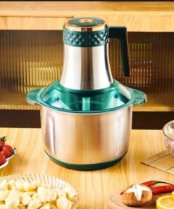 3 in 1 Speed Silver Crest Stainless Steel Vegetable Mixer Grinder for Kitchen |  Blades Food Processor for Meat, Vegetables, Onion, Garlic, Fruits and Nuts | Meat Grinder Mincer Food Processor Slicer