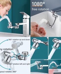 1080 Degree Rotatable Faucet Universal Rotating