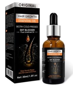 Hair Growth Essential Oil Biotin Cold-Pressed DHT Blocker