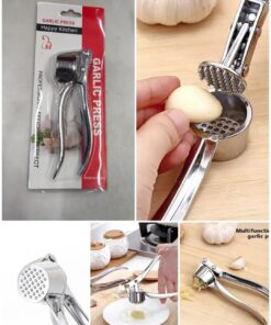Stainless steel garlic press