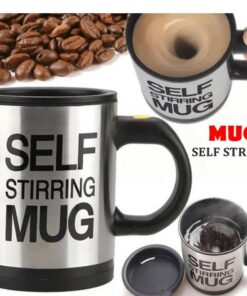 Self Stirring Coffee Mug Cup - Electric Stainless Steel Automatic Self Mixing Cup ( Cell Operated )