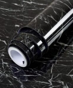 1 ROLLS Black – Marble Vinyl Sticky ( 45cm x 2 meter ) ( 221 )
