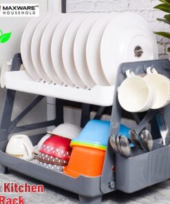 Multipurpose Plastic Mix Kitchen Plate Stand & Rack