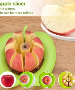 Stainless Steel Apple Slicer, Fruit Cutter, Kitchen Fruit Cutting Tool