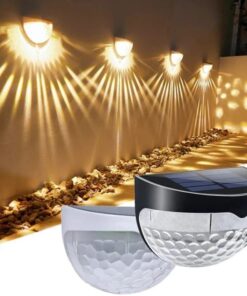 6 Led Solar Fence Light Pack Of 2