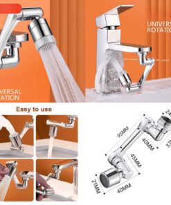 1080° Universal Rotation Faucet Extender Sprayer Head Kitchen Robot Arm Extension Faucets Mixer Aerator Bubbler Water Tap Nozzle