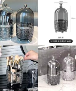 360 rotating brush holder with cover acrilic