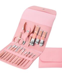 Professional Manicure Pedicure Set, Nail Clippers Grooming Kit with Portable Travel Case, Cuticle Nippers, Cutter Tool, Unscented Tools & Accessories,