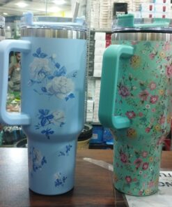 Printed Tumbler With Steel Straw