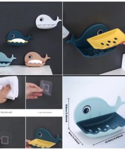 Self Adhesive whale soap dish SK